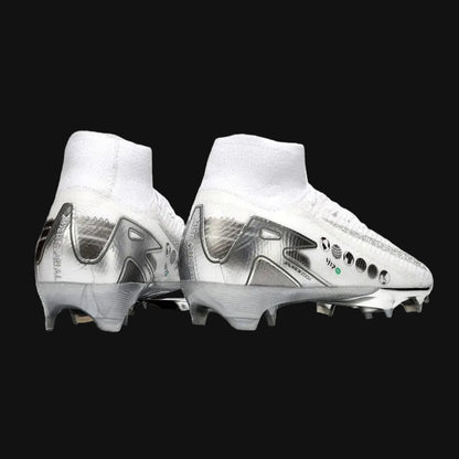 Nike Air Zoom Mercurial Superfly 10 Elite White and Silver Firm Ground FG Football Boot